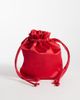 ASOS DESIGN ASOS DESIGN satin pouch with detachable crossbody strap in red - 1
