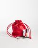 ASOS DESIGN ASOS DESIGN satin pouch with detachable crossbody strap in red - 2