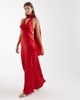 ASOS DESIGN ASOS DESIGN satin scarf cowl neck maxi dress in red - 1