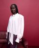 ASOS DESIGN ASOS DESIGN satin shoulder pads tie neck blouse in pink - 4