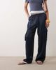ASOS DESIGN ASOS DESIGN satin utility cargo pocket pants in navy - part of a set - 1
