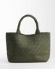 ASOS DESIGN ASOS DESIGN satin weave jumbo tote bag in khaki-Green - 1