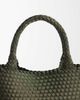 ASOS DESIGN ASOS DESIGN satin weave jumbo tote bag in khaki-Green - 3