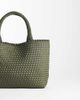 ASOS DESIGN ASOS DESIGN satin weave jumbo tote bag in khaki-Green - 4