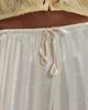 ASOS DESIGN ASOS DESIGN satin wide leg pants in cream stripe - part of a set-White - 4