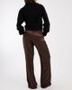 ASOS DESIGN ASOS DESIGN satin wide leg pull on pants in chocolate-Brown - 3