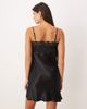 ASOS DESIGN ASOS DESIGN satin/lace mix mini slip dress in black - 4