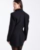 ASOS DESIGN ASOS DESIGN scarf neck blazer mini dress in black - 4