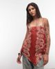 ASOS DESIGN ASOS DESIGN scarf print top in-Multi - 1