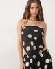 ASOS DESIGN ASOS DESIGN scarf top in blur polka dot print-Multi - 1