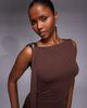 ASOS DESIGN ASOS DESIGN scarf top with hardware trim in brown - 1