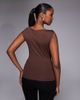 ASOS DESIGN ASOS DESIGN scarf top with hardware trim in brown - 3