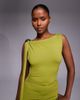 ASOS DESIGN ASOS DESIGN scarf top with hardware trim in green-Black - 4