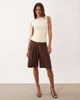 ASOS DESIGN ASOS DESIGN scarf top with hardware trim in yellow-White - 4