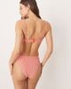 ASOS DESIGN ASOS DESIGN Scarlet stripe Azores high waisted high leg bikini bottom in orange - 2