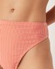 ASOS DESIGN ASOS DESIGN Scarlet stripe Azores high waisted high leg bikini bottom in orange - 3