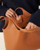 ASOS DESIGN ASOS DESIGN scoop arm tote bag in tan-Green - 4