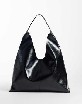 ASOS DESIGN ASOS DESIGN scoop bonded tote bag in black