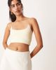 ASOS DESIGN ASOS DESIGN scoop neck strappy bralette with sporty elastic trim in lemon-Yellow - 1
