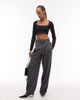 ASOS DESIGN ASOS DESIGN scoop neck ultra crop top in black - part of a set - 2