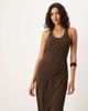 ASOS DESIGN ASOS DESIGN scoop satin slip maxi dress in chocolate-Multi - 2