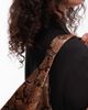 ASOS DESIGN ASOS DESIGN scoop tote bag in brown snake-Multi - 2