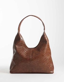 ASOS DESIGN ASOS DESIGN scoop tote bag in chocolate weave-Brown