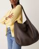 ASOS DESIGN ASOS DESIGN scoop tote bag in oversized grainy chocolate-Brown - 1