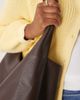ASOS DESIGN ASOS DESIGN scoop tote bag in oversized grainy chocolate-Brown - 2