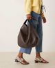 ASOS DESIGN ASOS DESIGN scoop tote bag in oversized grainy chocolate-Brown - 3