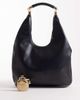 ASOS DESIGN ASOS DESIGN scoop tote bag with hardware handle in black - 2