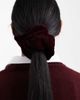 ASOS DESIGN ASOS DESIGN scrunchie in glitter burgundy velvet-Red - 2