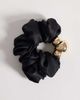 ASOS DESIGN ASOS DESIGN scrunchie with gold-tone bead detailing in black - 1
