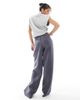 ASOS DESIGN ASOS DESIGN scuba tailored pants in charcoal heather-Gray - 2