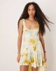 ASOS DESIGN ASOS DESIGN seam detailed high low hem midi dress in vintage floral print-Multi - 2