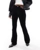 ASOS DESIGN ASOS DESIGN seamed uncut corduroy flare pants in black - 1