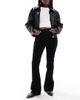 ASOS DESIGN ASOS DESIGN seamed uncut corduroy flare pants in black - 2
