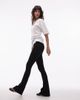 ASOS DESIGN ASOS DESIGN seamless ribbed flare leggings in black - 1