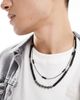 ASOS DESIGN ASOS DESIGN semi-precious beaded 2 pack necklace in multi-Silver - 3