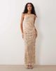 ASOS DESIGN ASOS DESIGN sequin maxi skirt in champagne -set-Gold - 1