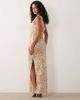 ASOS DESIGN ASOS DESIGN sequin maxi skirt in champagne -set-Gold - 3