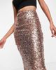 ASOS DESIGN ASOS DESIGN sequin midi pencil skirt in rose pink - 3