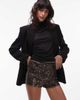 ASOS DESIGN ASOS DESIGN sequin mini shorts in animal print-Multi - 1