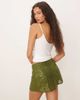 ASOS DESIGN ASOS DESIGN sequin mini skirt in green - 4