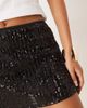 ASOS DESIGN ASOS DESIGN sequin mini skort in black - 2