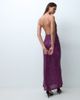 ASOS DESIGN ASOS DESIGN sequin scooped plunge sequin maxi dress in purple-Black - 4