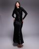ASOS DESIGN ASOS DESIGN sequin slash front draped maxi dress in black - 1