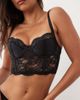 ASOS DESIGN ASOS DESIGN Serena satin and lace padded longline underwire corset in black - 2