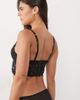 ASOS DESIGN ASOS DESIGN Serena satin and lace padded longline underwire corset in black - 3