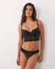ASOS DESIGN ASOS DESIGN Serena satin and lace padded longline underwire corset in black - 4